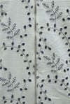 Yuvarlak Yaka Fermuarlı Nakışlı Cepli Keten Ceket  -Taş rengi-Ceket-364-6077-R43