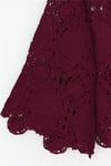 Yuvarlak Yaka İspanyol Kol Triko Bluz -Bordo-Bluz-364-2127-R04