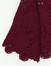 Bluz-Yuvarlak Yaka İspanyol Kol Triko Bluz -Bordo-364-2127-R04