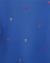 Yuvarlak Yaka Kalp Desenli Penye Tunik  -Mavi-Tunik-349-7090-R31