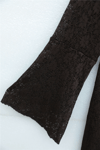 Yuvarlak Yaka Kemerli Astarlı Dantel Elbise -K. Kahve-Elbise-426-5317-R54