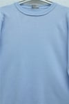 Yuvarlak Yaka Kolu Düğme Detaylı Triko Tunik   -Bebe Mavi-Tunik-109-9793-R32
