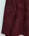 Yuvarlak Yaka Salaş Yumoş Triko  Kazak  -Bordo-Kazak-357-6222-R04