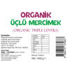 Organik Çorbalık Tahıl Karışımı, Anadolu-Üçlü (1000 gr) Beyorganik(Pestisit ve Aflatoksin Analizli)
