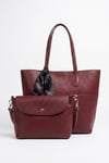 37-1509-9-BORDO FLOTER1509 Bordo Floter Kadın Omuz Çantası