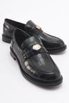 222-23023-2-SIYAH BASKIBLOSS Siyah Baskı Kadın Loafer