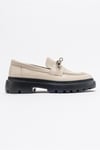 222-23029-1-BEJ CILTBORN Bej Cilt Kadın Loafer