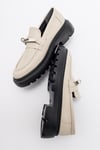 222-23029-1-BEJ CILTBORN Bej Cilt Kadın Loafer