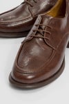 1-161K1007-1-KAHVE DESENLICHİES Kahve Desenli Bağcıklı Kadın Loafer Ayakkabı