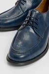 1-161K1007-2-LACI DESENLICHİES Lacivert Desenli Bağcıklı Kadın Loafer Ayakkabı