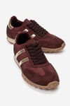 223-2622-4-BORDO SUETFLUX Bordo Süet Kadın Günlük Sneaker