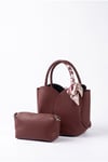 202-2575-7-BORDO FLOTERGIOVAR Bordo Floter Kadın Kol Çantası