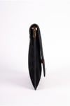 202-25-14-SIYAH SUETMAORI Siyah Süet Kadın Clutch Çanta