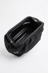 56-561-1-SIYAH HASIRVIEL Siyah Hasır Dokulu Kadın Clutch Çanta