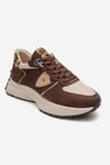 98-83154-3-KAHVERENGI SUETBIELLA Kahverengi Süet Desenli Kadın Sneaker