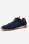 210-45129-4-LACIVERT SUETBREA Lacivert Süet Hakiki Deri Boncuklu Kadın Günlük Sneaker