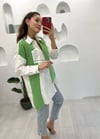  YEŞİL TERS CEP DTY ÖNÜ FERMUAR MÜSLİN TUNİK