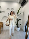 AÇIK BEJ 27268 ÇİZGİLİ BASİC GÖMLEK