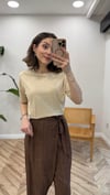 AÇIK BEJ 3683 BASİC TSHIRT
