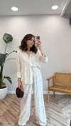 AÇIK BEJ 4827 NAKIŞLI PANTOLON