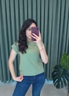 AÇIK HAKİ 3504 BİSİKLET YAKA TSHİRT 