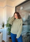 AÇIK HAKİ KUŞ DESEN SWEAT