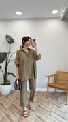 AÇIK KAHVE 2048 TENSEL PANTOLON TAKIM 
