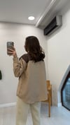 AÇIK KAHVE  2814 ÇİZGİLİ GÖMLEK 