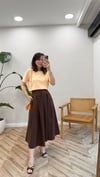 AÇIK KAHVE 3008 PİLELİ ETEK 