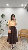 AÇIK KAHVE 3008 PİLELİ ETEK 