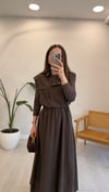 AÇIK KAHVE  4364 YELEK ELBİSE 