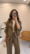 AÇIK KAHVE 7154 BOMBER PANTOLON TAKIM 