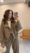 AÇIK KAHVE 7154 BOMBER PANTOLON TAKIM 