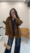 AÇIK KAHVE 9580 KISA TRENÇ 