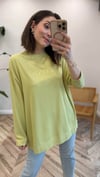 AÇIK LİME 34297 BASKILI SWEAT