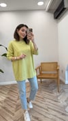 AÇIK LİME 34297 BASKILI SWEAT