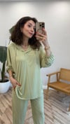 AÇIK LİME 34831 KAPŞONLU PANTOLON TAKIM