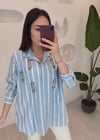 AÇIK MAVİ 33219 TAŞLI GÖMLEK 