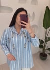 AÇIK MAVİ 33219 TAŞLI GÖMLEK 