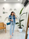 AÇIK MAVİ 4295 PERLA KOT CEKET  