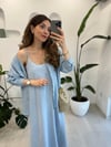 AÇIK MAVİ 4612 OMZU DÜŞÜK OVERSİZE GÖMLEK 