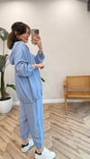 AÇIK MAVİ 5245 ÇIÇIT DETAY TAKIM