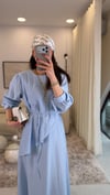 AÇIK MAVI  6779 VOLAN DTY ELBİSE