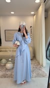 AÇIK MAVI  6779 VOLAN DTY ELBİSE