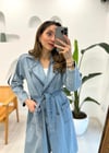 AÇIK MAVİ 6822 DENİM TRENÇ 