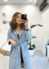 AÇIK MAVİ 6965 DENİM TRENÇKOT 