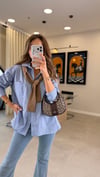 AÇIK MAVİ 9536 ÇİZGİLİ GÖMLEK