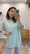 AÇIK MİNT 34297 BASKILI SWEAT