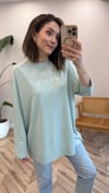 AÇIK MİNT 34297 BASKILI SWEAT