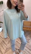 AÇIK MİNT 34297 BASKILI SWEAT